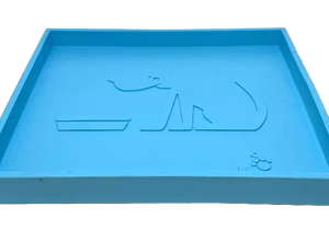 Sodapup Hold 'em Suction Cup Holder For eBowls, eTrays, and eMats - Blue